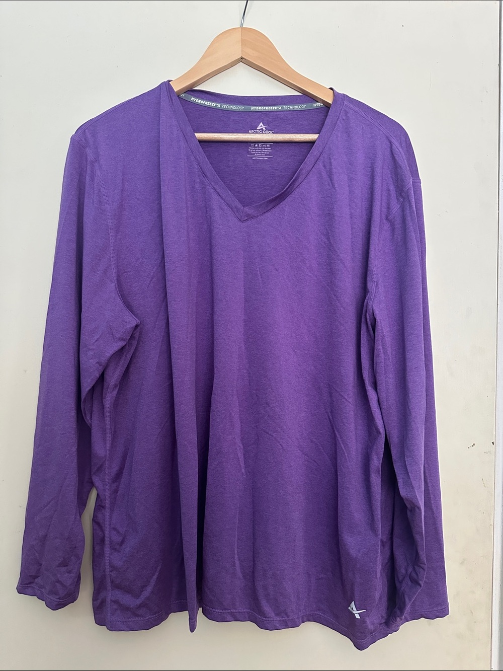 Arctix Purple V-Neck Long Sleeve Tee